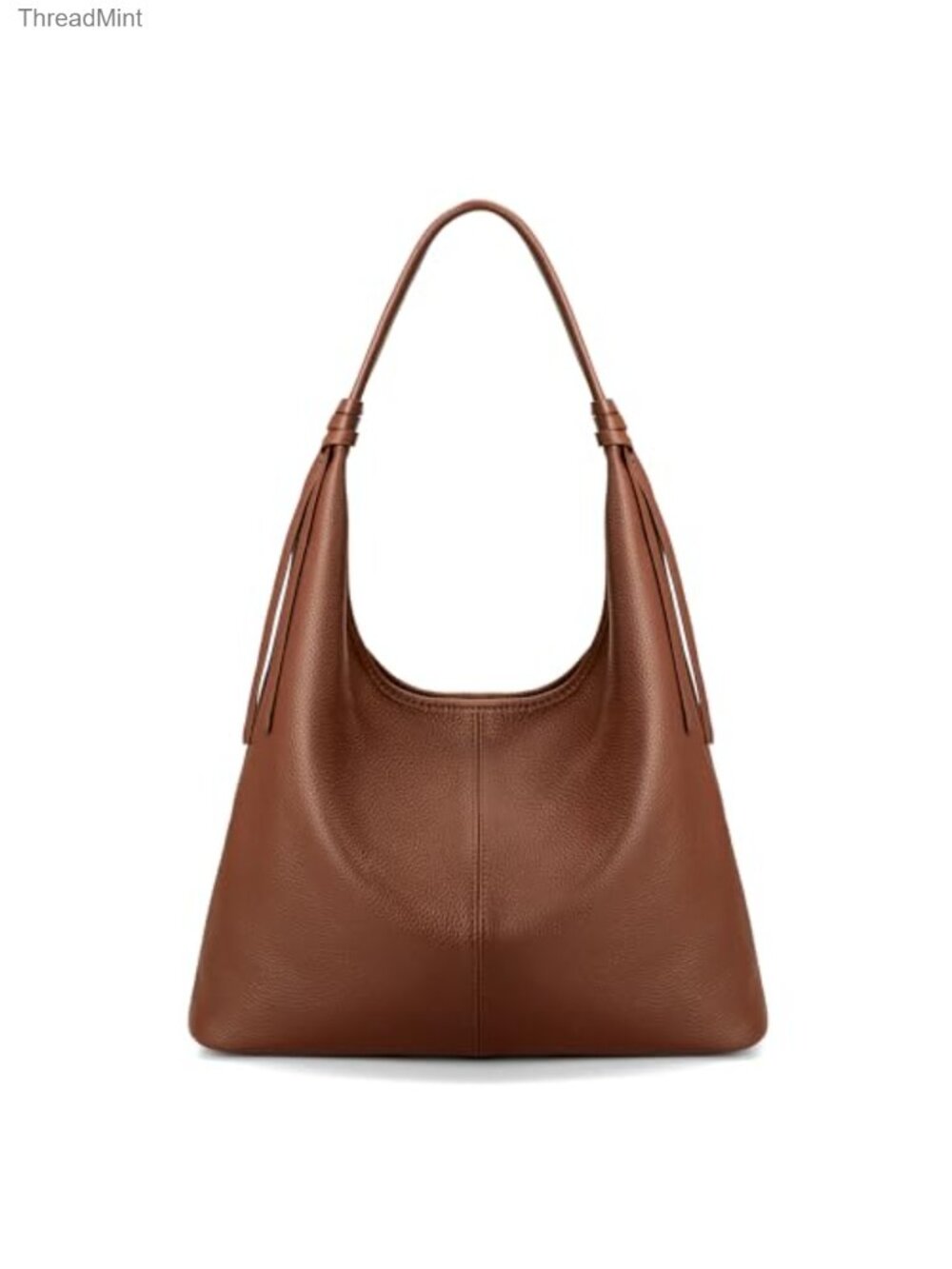Genuine Leather Slouchy Hobo Bag Casual Tote Purse
